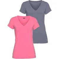 H.I.S Funktionsshirt Activewear (2er-Pack) sportlicher Stil, V-Ausschnitt, für dynamische Aktivitäten