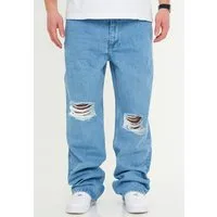 DAILY COTTON Loose-fit-Jeans DCPAPILON Herren Lange Hose Jeans Ripped Loose-Fit Baggy