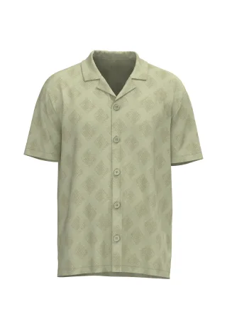 FYNCH-HATTON - Polo Shirt terry jacquard pistachio - Gr. - XL