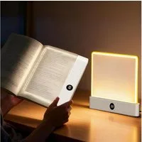 Lapalife LED Leselampe Akku Buchlampe, LED Panel Leselicht Dimmbar Mit 3 Farben & Timer, USB Wiederaufladbare Buchlicht für Nachtlesen & Geschenk