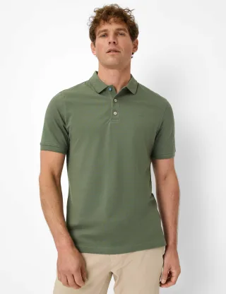 Brax Herren Polo Style PETE thyme Grün Khaki, grün - khaki, Gr. 5XL