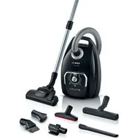 BOSCH Bodenstaubsauger Serie 8 BGL8XALL, ideal für Allergiker, Hygiene-Filter, 650 W, mit Beutel, 10 Jahre Motorgarantie, XXL-Polsterdüse, langes Kabel, leise, schwarz