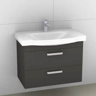 Artiqua 414 Waschtischunterschrank für Sentique 514281 Stahlgrau, 414-WU2L-V38-7142-88 414-WU2L-V38-7142-88