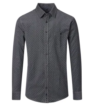 CASAMODA - Casual Fit: Freizeithemd grau - Gr. - M