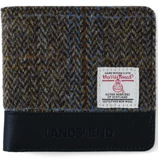 Harris Tweed Portemonnaie, Herren, size: regular, Braun, Wolle, by Lands' End