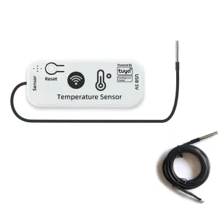Tuya Smart WiFi /Zigbe Temperature Sensor -20°C to 105°C Remote Monitoring Alarm Alerts Smart Home Thermometer Smart Lif