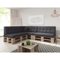 sunnypillow Palettenkissen Palettenkissen VERONA 8er Set, palettenmöbel palettencouch polsterauflage 120 x 80