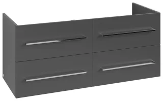 Villeroy & Boch Waschtischunterschrank Avento A89300 1180x514x484mm 4 Ausz. Waschtisch mittig Graphi A89300VR