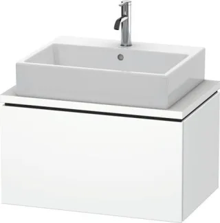 Duravit L-Cube Konsolenwaschtischunterbau wandhängend Weiß Matt 720x477x400 mm - LC580101818 LC580101818