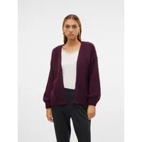 Vero Moda Strickjacke VMMAYBE LS OPEN CARDIGAN GA REP Kunstfaser, oversize