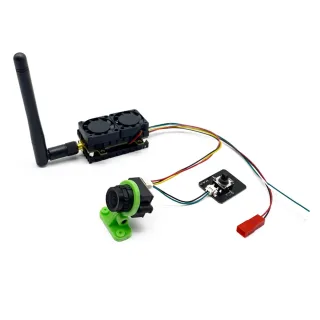 High Power Adjustable Max 5.5W VTX 5.8G FPV Transmitter with 1200TVL Analog Camera – 200mW/500mW/1W/5.5W,48CH, Dual Co