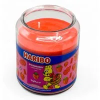 HARIBO Duftkerze HARIBO Duftkerze - verschiedene Sorten (Einzeln, 1-tlg., Einzeln), Strawberry Happiness Duft