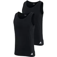 adidas Sportswear Tanktop Active Flex Cotton (2er Pack) Baumwoll-Mix, elastisch, Rundhalsausschnitt