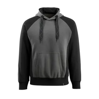 MASCOT Regensburg Kapuzensweatshirt UNIQUE Dunkelanthrazit / Schwarz 4XL - 50572-963-1809-4XL