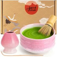 Goodwei Teeservice Matcha-Set "Sakura" 120 mit Chasentate (4-tlg), 1 Personen, Keramik, handgearbeitet