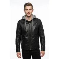 Mauritius Lederjacke MMBarlo mit abnehmbarer Kapuze