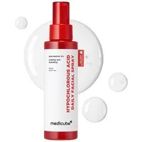 Medicube Tagescreme Hypochlorous Acid Daily Facial Spray 125ml – Power Soothing Spray mit 150ppm Hypochlorous Acid, Niacinamide, Panthenol & Allantoin –, pH-balanced Facial Mist für empfindliche und unreine Haut