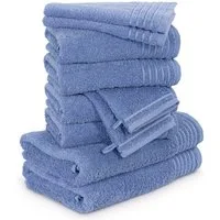 Möve Handtuch Set New Classic, Walkfrottier (10-St), Waschhandschuhen, Gäste-, Hand- und Duschtüchern, 100% Baumwolle