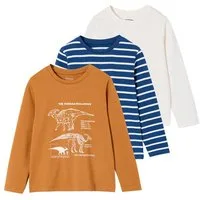 vertbaudet Langarmshirt 3er-Pack