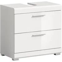 welltime Waschbeckenunterschrank SIENA, Breite 60cm, mit 2 Türen oder 2 Schubkästen, MDF-Front (1-St., TOPSELLER!, mit Siphonausschnitt 10x25 cm) in verschiedenen Farben erhältlich, Badmöbel, Badschrank, Kommode, Bad