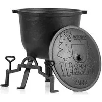 BBQ-Toro Grilltopf Zauberkessel "Wizard", 10 Liter, Gusseisen Kochtopf mit drei Beinen, D, Gusseisen