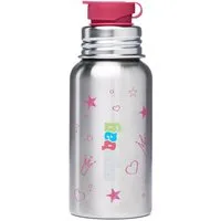 ergobag Trinkflasche Edelstahl Trinkflasche, auslaufsicher und kohlensäuregeeignet