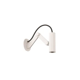 KLUDI-ASANA Tubeflex Mini-Kopfbrause Verstellbar Wandmontage Mattweiß 6921053-00
