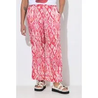 Angel of Style Schlupfhose Hose gerades Bein Satin Alloverdruck