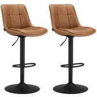 VASAGLE Barhocker Barstühle (Set, 2 St), höhenverstellbar, drehbar