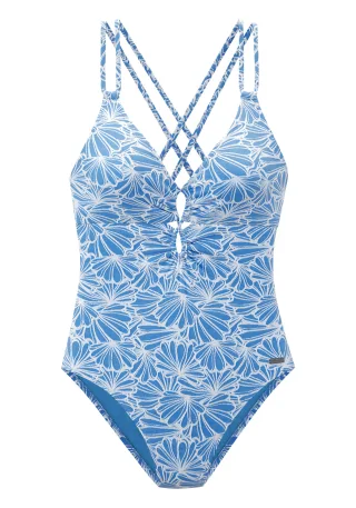 LASCANA - Venice Beach LM exkl. Sport Badeanzug blue - Gr. - 44