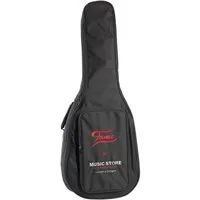 FAME Gitarrentasche (Gigbag Classic Guitar Basic 4/4 Wetterfeste Konzertgitarren-Tasche Rucksackgarnitur 10mm Polsterung Zubehörfach Namensschild-Fach Schwarz/Rot, Gitarrenkoffer und Gitarrentaschen, Gitarrentasche Konzertgitarre), Gigbag Classic Gui