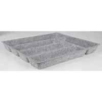 BURI Schubladeneinsatz Filz Schubladeneinsatz Grau Organizer Grau Kiste Korb Regale Box