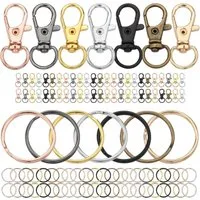 FELIXLEO Karabiner Schlüsselringe Karabiner Set 25mm DIY Basteln 7 Farben, (50 St)