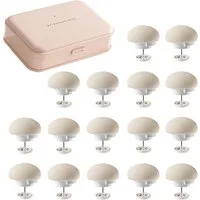 Matratzenkeil 16 Stück Bettdeckenhalter Clips für Bettdecke und Bezug Beige FELIXLEO