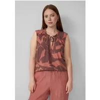 QS Blusentop Bluse Blusentop mit Rüschenkragen