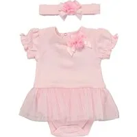 Rock a Bye Baby Boutique Kleid & Haarband Schleife Mädchen (2-tlg)