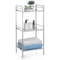 IDIMEX Standregal MATIS, Regal Badregal Metallregal verchromt 3 oder 4 Böden