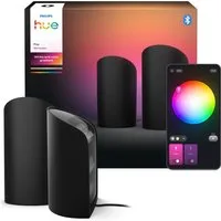 Philips Hue Smarte LED-Leuchte Play Gradient Wallwasher Doppelpack weiss, Abschaltautomatik, Bluetooth, CCT - über Fernbedienung, Dimmfunktion, Farbsteuerung, Farbwechsel, Leuchtdauer einstellbar, Memoryfunktion, Nachtlichtfunktion, RGB, Smart Home, 