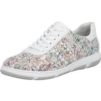 Rieker Sneaker Schnürschuh, Halbschuh, Freizeitsneaker mit floraler Musterung