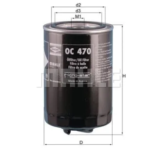 Mahle ?lfilter Audi A4 A6 Seat Exeo Skoda Superb VW Passat