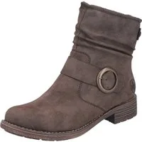 Rieker Stiefelette Boots, Blockabsatz, slouchy Schaft und Innenreißverschluss