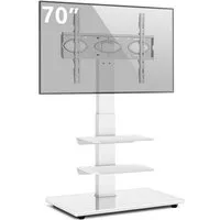 Rfiver TV-Ständer TV Bodenständer TV Standfuß mit 3 Ablagen für 32-70 Zoll Fernseher, (bis 70 Zoll, 1-tlg., Max VESA 400x400 mm bis 50 kg)