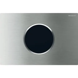 Geberit BetPl. Sigma10 zu WC-Strg. mit elektron. Sp-Ausl. Edelstahl gebürstet, 242782SN1 242782SN1