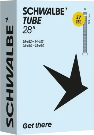 Schwalbe Standard Schlauch 28" NR. 15L schwarz ETRTO 28/34-622/630 SV 80 mm