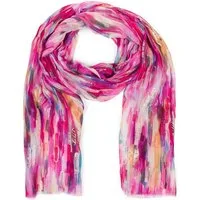 styleBREAKER Modeschal Leichter Schal mit Streifen Farbverlauf Metallic, (1-St)