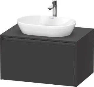 Duravit Ketho.2 Konsolenwaschtischunterbau wandhängend Graphit Supermatt 800x550x459 mm - K248850808 K24885080800000