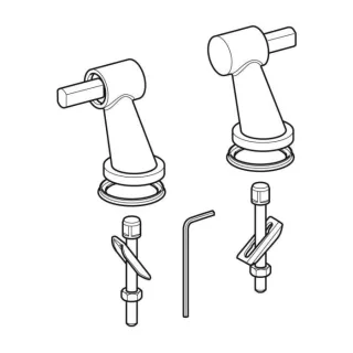 Geberit Scharnier Paar 598036000 zu WC-Sitz 573500