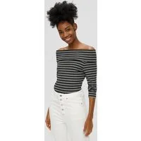 QS Langarmshirt T-Shirt Off-Shoulder Longsleeve