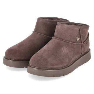 Skechers Slip-Boots KEEPSAKES COZY MINI - Gr. 38 - Braun - Rauleder