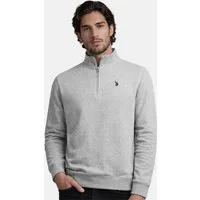 U.S. Polo Assn. Stehkragenpullover USJaaspa – Herren Sweatshirt mit Rundhalsausschnitt Baumwoll-Viskose-Mix, weich, atmungsaktiv und mit Logo-Stickerei